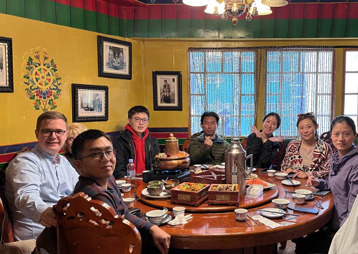 In Tibetan Restaurant